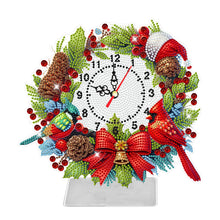 Load image into Gallery viewer, Acrylic Special Shape Christmas Cardinal DIY Diamond Painting Clock for Home
