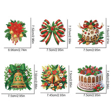 Load image into Gallery viewer, 6Pcs Christmas Elements Diamond Painting Fridge Magnet for Fridge Whiteboards
