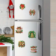 Load image into Gallery viewer, 6Pcs Christmas Elements Diamond Painting Fridge Magnet for Fridge Whiteboards
