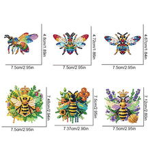 Load image into Gallery viewer, 6Pcs Bees Diamond Painting Fridge Magnet Diamond Art Fridge Stickers for Home

