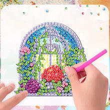 Load image into Gallery viewer, 6Pcs Flower Windows Diamond Painting Fridge Magnet for Fridge Whiteboards
