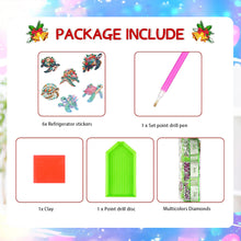 Load image into Gallery viewer, 6Pcs Sea Turtles Diamond Painting Fridge Magnet for Fridge Whiteboards
