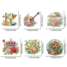 Load image into Gallery viewer, 6Pcs Small Elements Of Life Diamond Painting Fridge Magnet for Fridge Whiteboard
