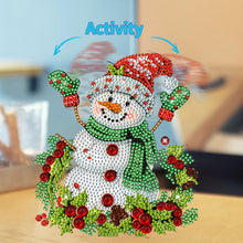 Load image into Gallery viewer, Acrylic Shaking Head Christmas Desktop Diamond Art Kits (Christmas Snowman)
