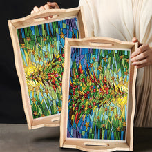 Load image into Gallery viewer, Diamond Painting Wooden Serving Tray Diamond Art Dining Plate (Christmas Tree)
