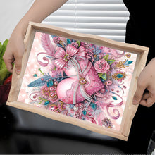Load image into Gallery viewer, Diamond Painting Wooden Serving Tray Diamond Art Dining Plate (Heart Gift)
