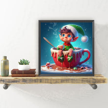 Load image into Gallery viewer, Diamond Painting - Full Round - Christmas hot chocolate boy (30*30CM)

