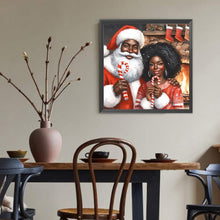 Load image into Gallery viewer, Diamond Painting - Full Round - Santa and girl (40*40CM)
