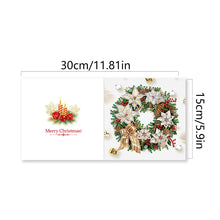 Load image into Gallery viewer, 6Pcs Christmas Wreath DIY Diamond Painting Card for Holiday Party Favors
