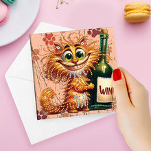 Load image into Gallery viewer, 6Pcs Cat DIY Diamond Painting Card for Holiday Party Favors for Adults Kids
