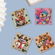 Load image into Gallery viewer, 6Pcs Puppy DIY Diamond Painting Card for Holiday Party Favors for Adults Kids
