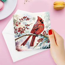 Load image into Gallery viewer, 6Pcs Finch DIY Diamond Painting Card for Holiday Party Favors for Adults Kids

