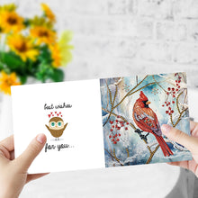 Load image into Gallery viewer, 6Pcs Finch DIY Diamond Painting Card for Holiday Party Favors for Adults Kids

