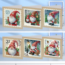 Load image into Gallery viewer, 6Pcs Gnome Stamp DIY Diamond Painting Card for Holiday Party Favors for Kids
