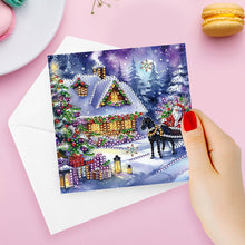 Load image into Gallery viewer, 6Pcs Christmas DIY Diamond Painting Card for Holiday Party Favors for Friends
