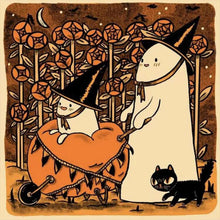 Load image into Gallery viewer, Diamond Painting - Full Round - Halloween cute ghost (30*30CM)
