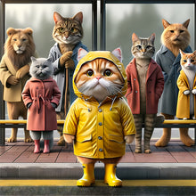 Load image into Gallery viewer, Diamond Painting - Full Round - Funny cat (30*30CM)
