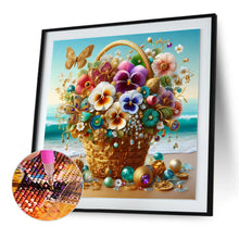 Load image into Gallery viewer, Diamond Painting - Full Round - Gorgeous butterfly orchid bouquet (30*30CM)
