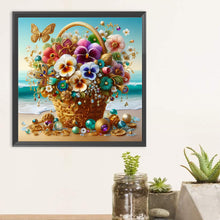 Load image into Gallery viewer, Diamond Painting - Full Round - Gorgeous butterfly orchid bouquet (30*30CM)
