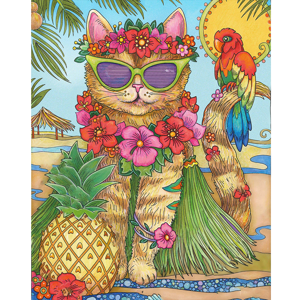 Diamond Painting - Full Round - Cat (40*50CM)