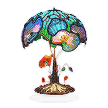 Load image into Gallery viewer, 4Pcs Cute Mushroom Acrylic Diamond Painting Tabletop Ornaments Kit with Lights
