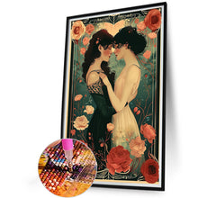 Load image into Gallery viewer, Diamond Painting - Full Round - Vintage girl (40*60CM)
