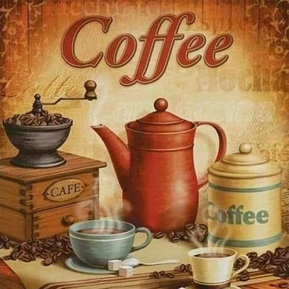 Diamond Painting - Full Round - Retro English afternoon tea (50*50CM)