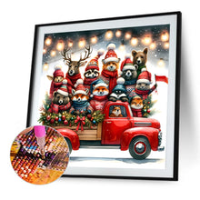 Load image into Gallery viewer, Diamond Painting - Full Round - Christmas animal party (40*40CM)
