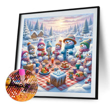 Load image into Gallery viewer, Diamond Painting - Full Round - Christmas snowman (40*40CM)
