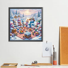 Load image into Gallery viewer, Diamond Painting - Full Round - Christmas snowman (40*40CM)
