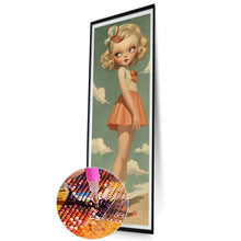 Load image into Gallery viewer, Diamond Painting - Full Round - Blonde doll girl (30*90CM)
