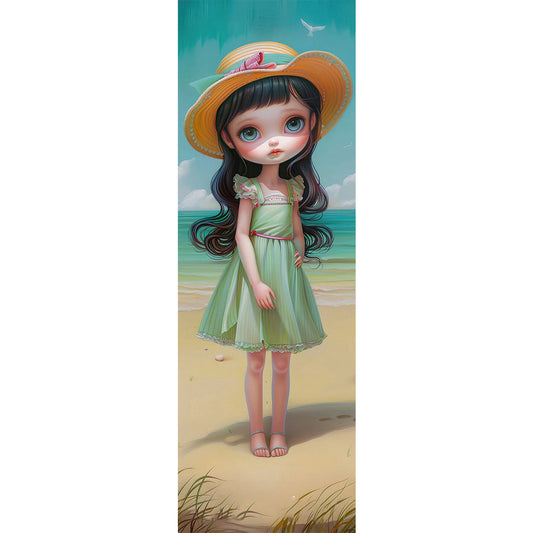 Diamond Painting - Full Round - Beach doll girl (30*90CM)