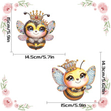 Load image into Gallery viewer, 2Pcs PET Special Shaped Cute Bee Diamond Painting Hanging Decorations Home Decor
