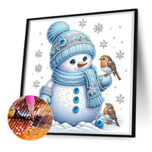 Load image into Gallery viewer, Diamond Painting - Partial Special Shaped - Christmas snowman (30*30CM)
