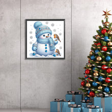 Load image into Gallery viewer, Diamond Painting - Partial Special Shaped - Christmas snowman (30*30CM)
