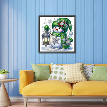 Load image into Gallery viewer, Diamond Painting - Partial Special Shaped - Christmas snowman (30*30CM)
