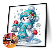 Load image into Gallery viewer, Diamond Painting - Partial Special Shaped - Christmas snowman (30*30CM)
