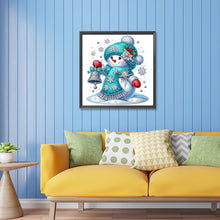 Load image into Gallery viewer, Diamond Painting - Partial Special Shaped - Christmas snowman (30*30CM)
