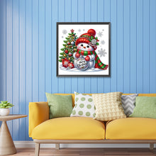 Load image into Gallery viewer, Diamond Painting - Partial Special Shaped - Christmas snowman (30*30CM)
