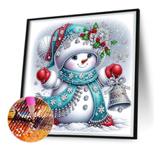 Load image into Gallery viewer, Diamond Painting - Partial Special Shaped - Christmas snowman (30*30CM)
