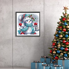 Load image into Gallery viewer, Diamond Painting - Partial Special Shaped - Christmas snowman (30*30CM)
