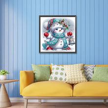 Load image into Gallery viewer, Diamond Painting - Partial Special Shaped - Christmas snowman (30*30CM)
