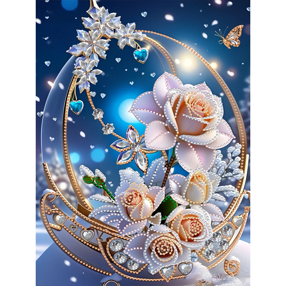 Diamond Painting - Partial Special Shaped - Dream flower (30*40CM)
