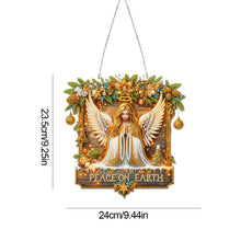 Load image into Gallery viewer, Wooden Special Shaped Christmas Angel Diamond Painting Hanging Home Decorations
