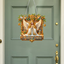 Load image into Gallery viewer, Wooden Special Shaped Christmas Angel Diamond Painting Hanging Home Decorations
