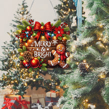 Load image into Gallery viewer, Wooden Special Shaped Merry Christmas Diamond Painting Hanging Home Decorations
