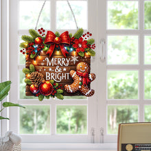 Load image into Gallery viewer, Wooden Special Shaped Merry Christmas Diamond Painting Hanging Home Decorations

