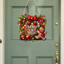 Load image into Gallery viewer, Wooden Special Shaped Merry Christmas Diamond Painting Hanging Home Decorations
