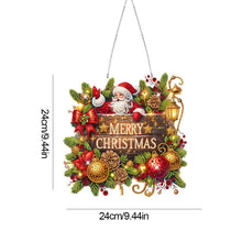 Load image into Gallery viewer, Wooden Special Shaped Santa Claus DIY Diamond Painting Hanging Home Decorations
