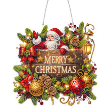 Load image into Gallery viewer, Wooden Special Shaped Santa Claus DIY Diamond Painting Hanging Home Decorations
